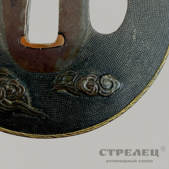 фото — цуба «дракон в небесах», подписная. япония